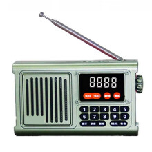 DAB Radio Draagbare Nood Oplaadbare Ham Sound Box AM FM Radio Vintage Ham Speaker Mp3 Speler Groen