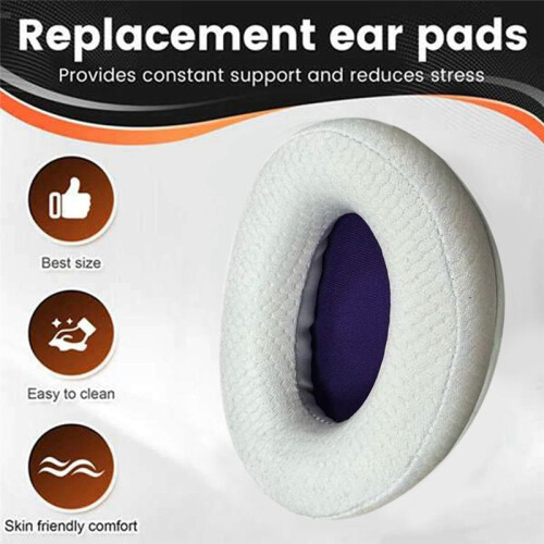 Replacement Breathable Mesh Design Ear Pads for  Cloud Silver II Headphone Soft Foam Ear Cushion Pads B