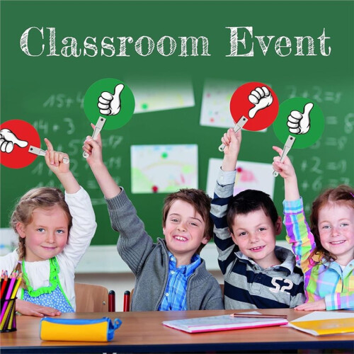 30pcs Classroom Voting Paddles - Reusable Handheld Boards for Teachers and Students 1