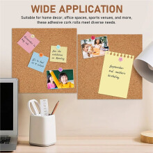 Self-Adhesive Cork Roll 20x240cm 1mm Thick for Wall, Furniture, DIY Crafts, and Bulletin Boards