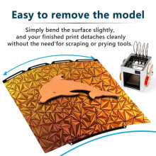 For Snapmaker U1 Build Plate 276x293MM Double Sided Chameleon PEO+Starry PEY Spring Steel Heated Printing Bed Platform