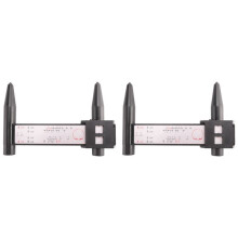 2X PCD Gauge Ruler Rim Car Wheel Bolt Pattern Measuring Gauge Tool Hole 4 5 6 8 Lug