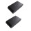 2pcs 433MHz Wireless Vibration Glass Break Detector, Adjustable Sensitivity, Compatible with Alarm Systems Black 1