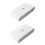 2pcs 433MHz Wireless Vibration Glass Break Detector, Adjustable Sensitivity, Compatible with Alarm Systems White 1