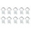 10pcs KU High-Frequency  Clamp LNB Bracket for Satellite Dishes 20mm Plastic Bracket for Multiple Dish Sizes 1