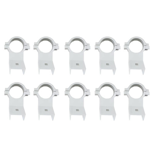 10pcs KU High-Frequency  Clamp LNB Bracket for Satellite Dishes 20mm Plastic Bracket for Multiple Dish Sizes