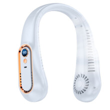Neck Fan Portable Small Portable USB Small Fan Neck Fan Charging Bladeless White