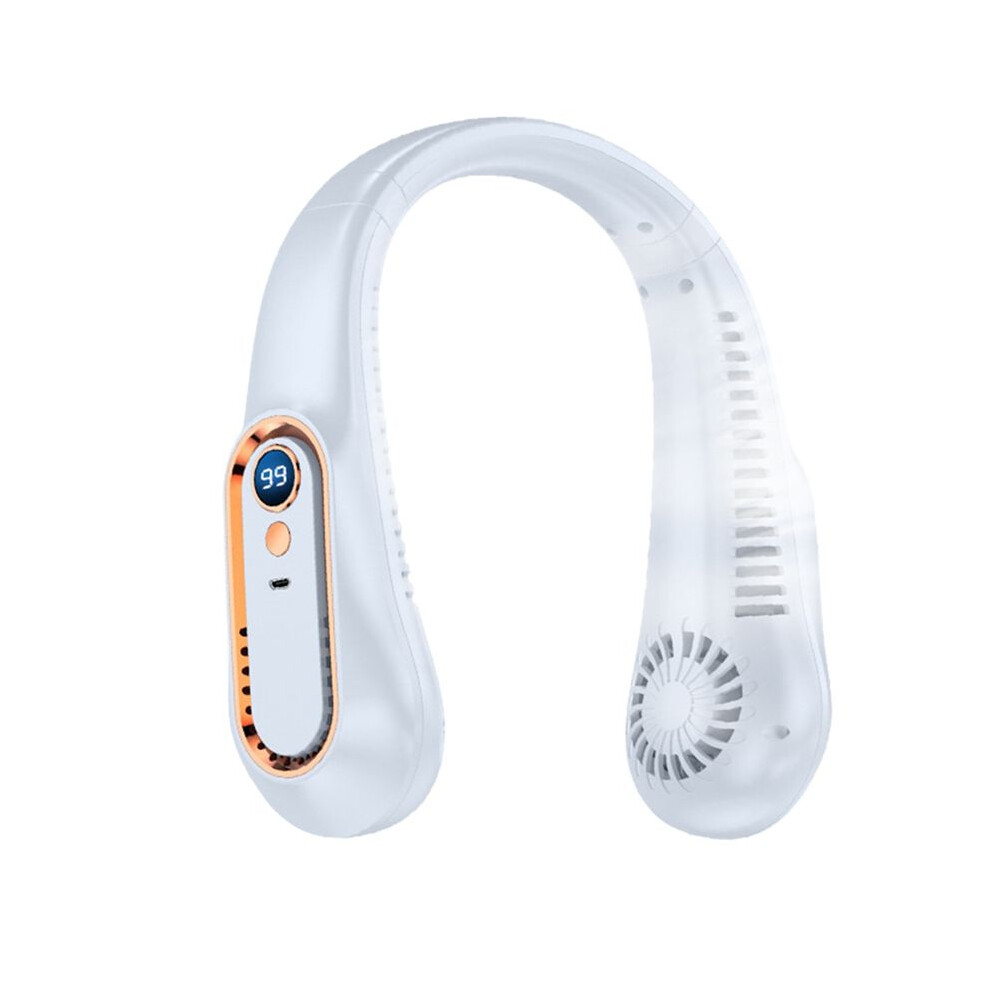 Neck Fan Portable Small Portable Usb Small Fan Neck Fan Charging Bladeless White 6031861907256