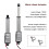 5X Atuador Micro-Linear, Curso de 2 Polegadas, 90N / 20.3Lb, Velocidade 9.5mm / S Atuador Elétrico à Prova D'água Atuador Linear Do Motor 12V 3