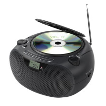 Lecteur CD Portable Boombox avec , Radio AM/FM, Port USB, Lecteur CD, Son Stéréo, Haut-Parleur, Lecteur CD MP3 Domestique