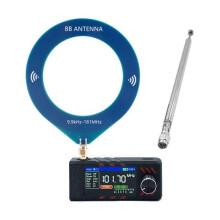 SI4732 0,5-108 MHz Radio Przenośne 1,9-Calowy Ekran IPS  Radio Kieszonkowe z Anteną Pętlową 9,9 KHz-181 MHz