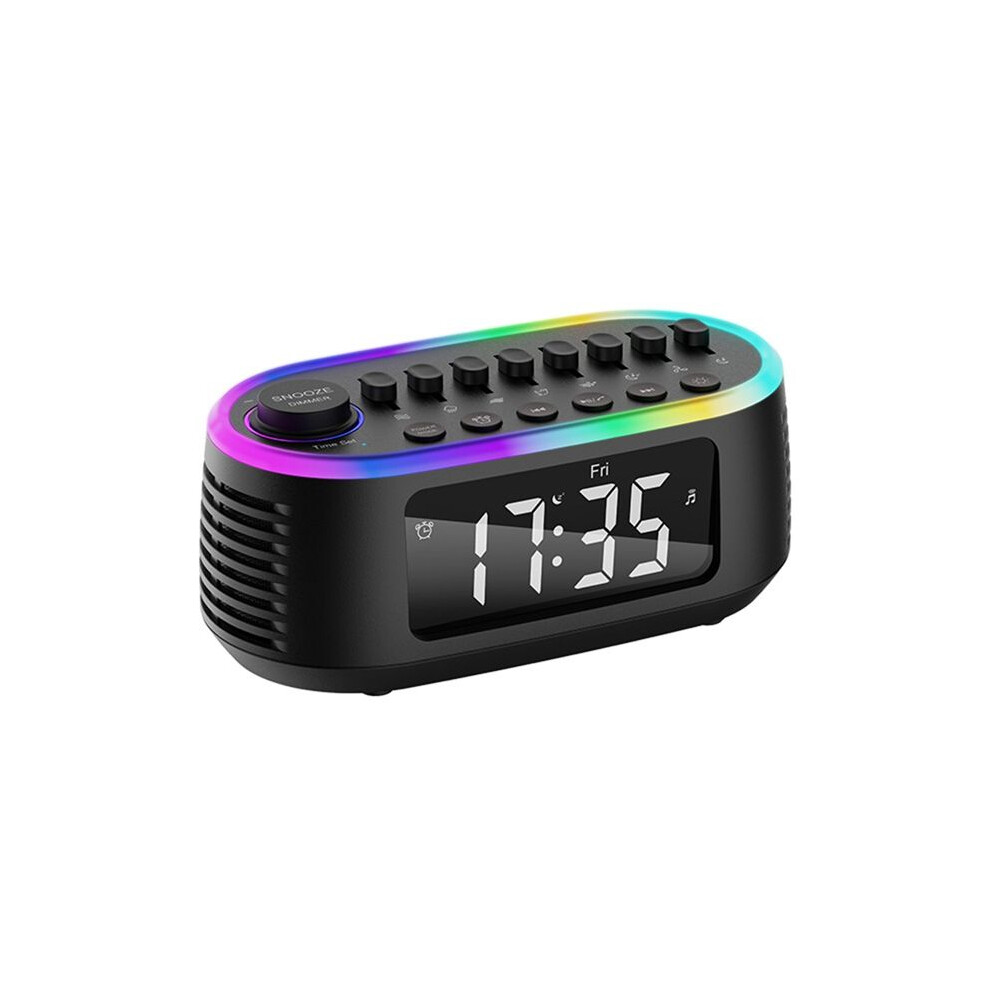 Zandonã White/Black Multiple Noise Combinations Led Display Screen Speaker And Usb Playback With Rgb Atmosphere