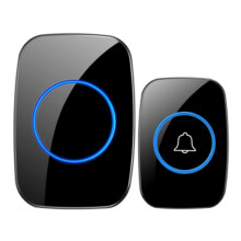 Home Intelligent Wireless Doorbell 300M Waterproof Welcome SmartHome Long-Range Pager Door Bell Chime EU Plug