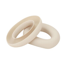 Replacement Earpad for Soundcore Q20I Headphone Silicone Ear Cushions Ear Pad Cover Creamy White
