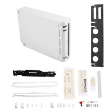 För  Full Case Cover Housing Shell med Knappar för NS- Transparent Housing Shell Case för  Game Console B