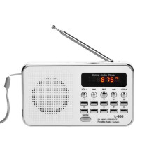 L-938 FM Radio Digital Portable Stereo Speaker MP3 Audio Player High Fidelity Sound Quality 1.5 Inch Display Screen