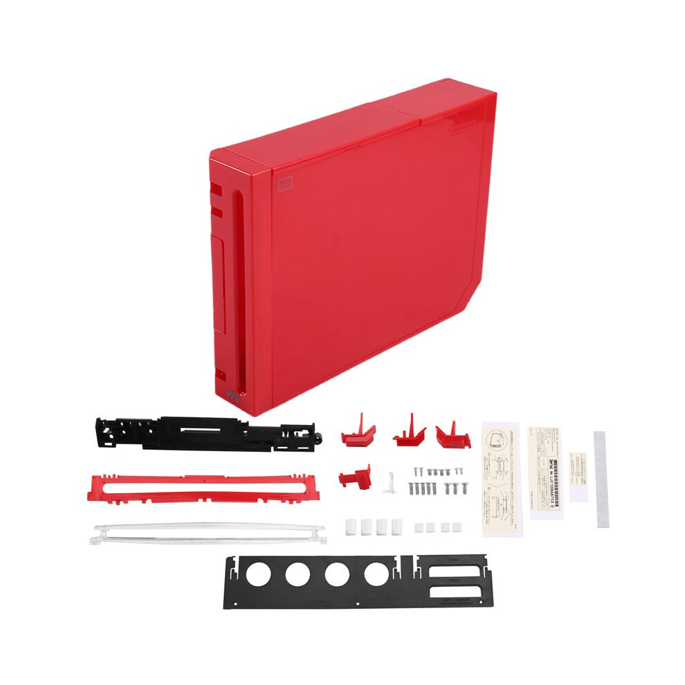 For Full Case Cover Housing Shell With Buttons - Transparent Housing Shell Case For Game Console E Red 4714147595065