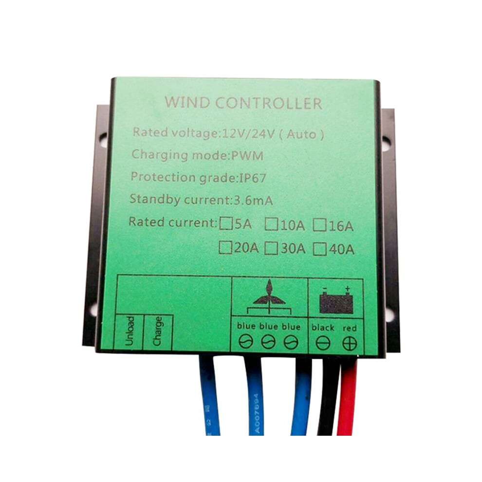 Pwm Controller 300W Wind Turbine Charge Controller Water Proof Regulator For Wind Generator 12V 24V Auto 16A 4711724389086