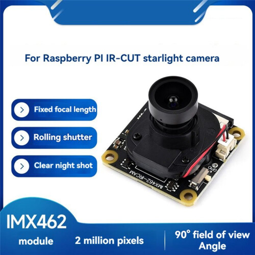 IMX462 Full HD 2MP Webcam for Raspberry Pi IR-CUT Starlight Camera 2 Megapixels Fixed Focus USB Camera Module 1