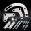 For SBC Power Steering Pump Bracket Compatible for  350 Small Block LWP Long Water Pump 551522 Adjustable 2