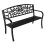 Birchtree BIRCHTREE Steel Garden Bench 3 Seater C079 1