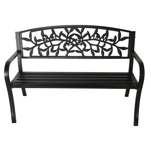 Birchtree BIRCHTREE Steel Garden Bench 3 Seater C079 1