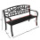 Birchtree BIRCHTREE Steel Garden Bench 3 Seater C079 9