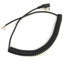 Cabo de Substituição Do Cabo Do Microfone para Walkie Talkie Cabo K-Plug para Microfone Walkie Talkie Acessórios DIY Universal Walkie Talkie