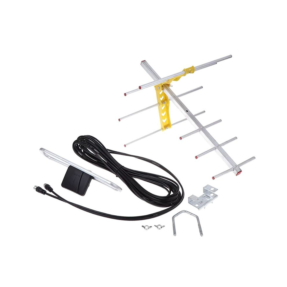 Tv Antenna Outdoor 100Mile Amplified 8 For Yagi Antenna Hd Tv 10Db Long Range For Uhf/Vhf/Fm Hdtv 4711580806352