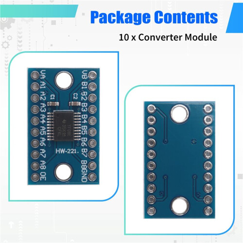 3.3V 5V TXS0108E 8 Channel Logic Level Bi-Directional Converter Module TXB0108 Mutual Convert Module 2