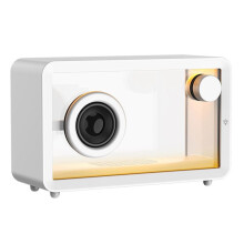 Ny DK-M8 Färgglad RGB-Lampa Transparent Glas Trådlösa -Högtalare Utomhus Subwoofer HI-FI Stereoljud B