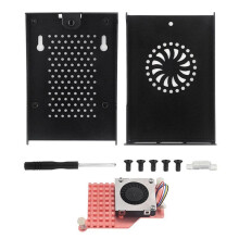 Boîtier Métallique pour Raspberry Pi 5, Coque en Alliage D'Aluminium Compatible avec Refroidisseur Actif et Radiateur en Cuivre Pur pour RPI 5 Pi5