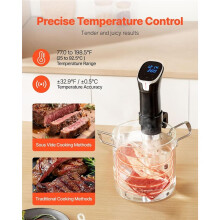 Sous Vide Precision Cooker,1100W Sous-Vide Cooking Machine,WIFI Immersion Circulator with LCD Touchscreen,AppControl(EU)