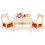 Set Mobila Copii - Masa + 2 Scaune cu Tabla ECOTOYS 3