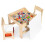 Set Mobila Copii - Masa + 2 Scaune cu Tabla ECOTOYS 4