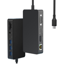 Estación de Acoplamiento para Surface Pro 7/8/9/X/11, 12 en 1, Puerto de Red Gigabit Multifunción, Fuente de Alimentación de 100 WPD.