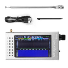 DSP SDR V6 Radio MW SSB CW HAM Full Band Radio Receiver with 4.3inch IPS Screen for HAM Communication