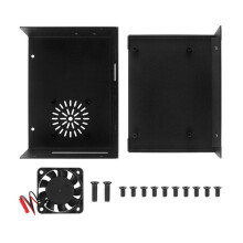 Obudowa Ze Stopu Aluminium do Orange Pi 5 Metalowa Obudowa z Wentylatorem Chłodzącym Metalowa Obudowa do Orange Pi 5