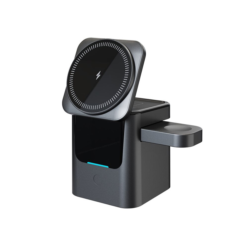 Magnetic Phone Auto Rotation Wireless Charger With Clock, 15W Fast Charging Stand For 12-17, For 6032281054773