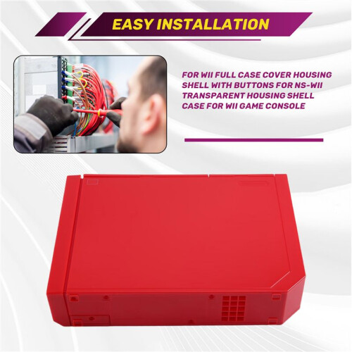 For  Full Case Cover Housing Shell with Buttons - Transparent Housing Shell Case for  Game Console E 2