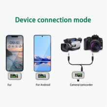 2.4G Wireless Lavalier Microphone Noise Reduction Mobile Phone Two-Way Live Broadcast Recording Microphone,B