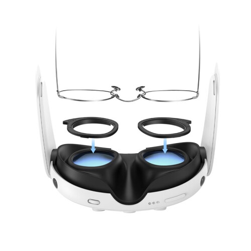 AMVR Glasses Spacer Protector for Meta Quest 3 Lens Protector Glasses Lens Insert VR Accessories 2