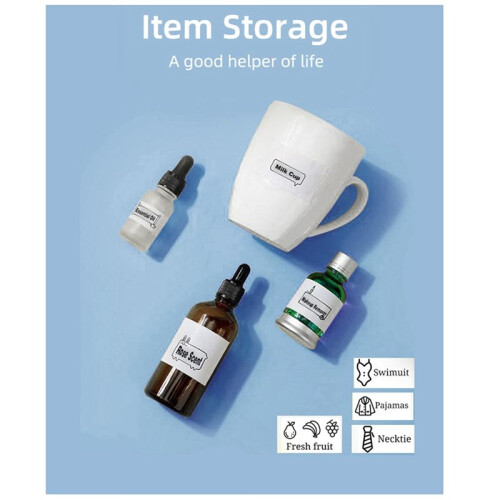 LED Light Printer Pocket Thermal Paper Label Adhesive Webpage Picture Printing  Wireless Type-C 1