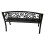 Birchtree BIRCHTREE Steel Garden Bench 3 Seater C080 4