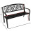 Birchtree BIRCHTREE Steel Garden Bench 3 Seater C080 7