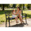 Birchtree BIRCHTREE Steel Garden Bench 3 Seater C080 8