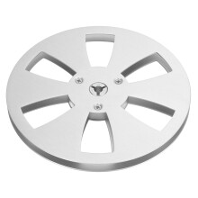 Replacement Takeup Reel for Open Reel Audio Equipment, Aircraft Aluminum NAB Flange with Stainless Steel Screws and Anti Bending Features, Low Noise