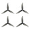 4 Peças 5131.0 5 Polegadas 3-Blade Propeller para RC Drone FPV Racing Compatível com 2207 2306 Motors Cinza 1