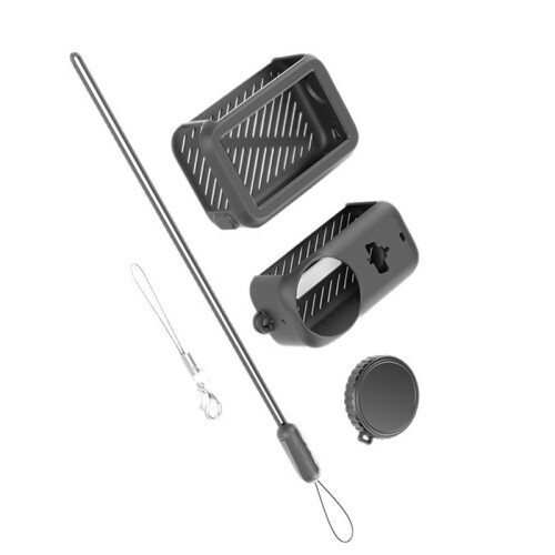 For  SOMONano Silicone Cover Full Coverage Shockproof Case with Lens Cap Thumb Grip Anti-Scratch Protective A 1