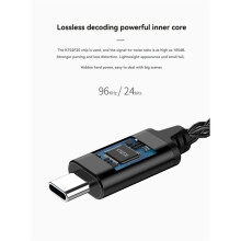 Cavo Adattatore Audio DAC da Tipo C A 3,5 mm KT02F20 per Telefono Cellulare, Computer, Amplificatore per Auricolari, Cavo Decodificatore Digitale